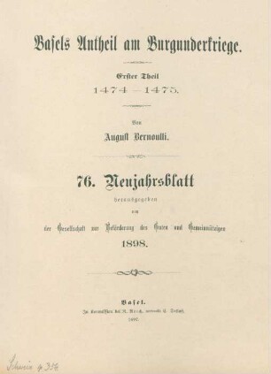 Theil 1: 1474 - 1475
