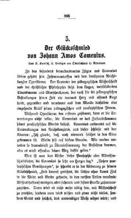 Der Glücksschmied von Johann Amos Comenius