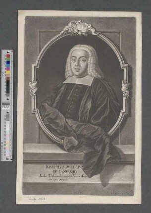Iosephvs Avrelius de Januario : Iudex Tribunalis, magnæ Vicariæ Neapo[litanae] ; nat[us] 1701. Neapoli