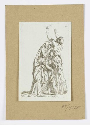 Familie in Gewändern, Blatt 10 der Folge "Premier Recueill de Figures Drapées"