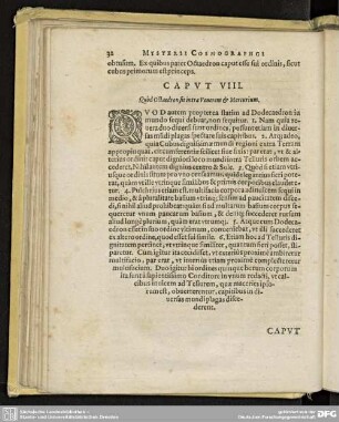 CAPUT VIII. Quod Octaedron fit intra Venerum & Mercurium.