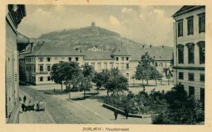 Postkartenalbum mit Motiven von Durlach. "Durlach - Hauptstraße"