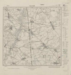 2836 (alte Nr.: 1389) Karstädt, Meßtischblatt (4cm - Karte)