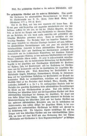 639-640 [Rezension] Aristoteles, Über die Seele