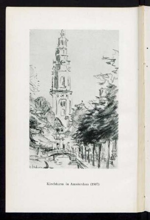 Kirchturm in Amsterdam (1907)