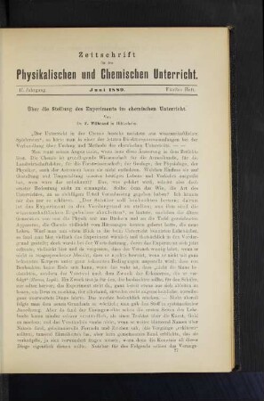 II. Jahrgang. Juni 1889. Fünftes Heft.