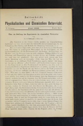 II. Jahrgang. Juni 1889. Fünftes Heft.