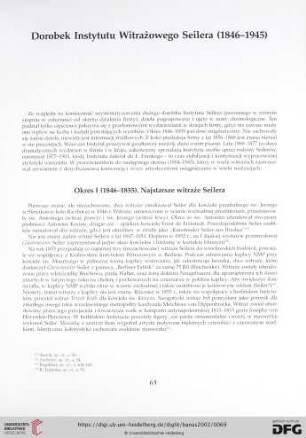 Dorobek Instytutu Witrażowego Seilera (1846-1945)