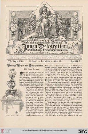 Deutsche Meister des Kunstgewerbes, [5]: Oskar Dedreux