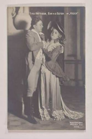 Rollenbildnis Tino Pattiera und Eva Plaschke von der Osten in "Tosca"