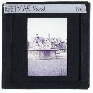 Weimar, Marktplatz,Weimar, Neptunbrunnen,Weimar, St. Peter und Paul