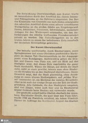 Der Kurort Oberwiesenthal