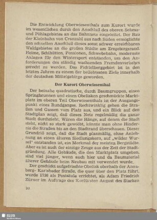 Der Kurort Oberwiesenthal