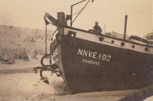Elbschiffer. Bug des Schleppkahns N.N.V.E.403, Hamburg