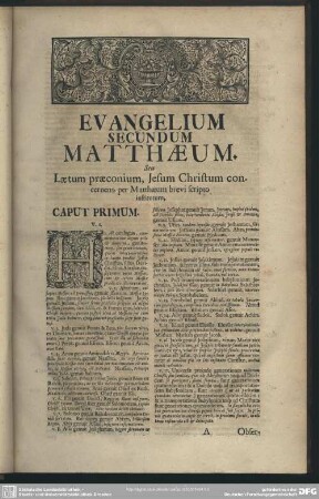 Evangelium Secundum Matthaeum