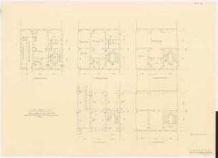 Reichswerke, Braunschweig-Salzgitter: Sinteranlage, Verbindungsbau: Grundrisse 1:100