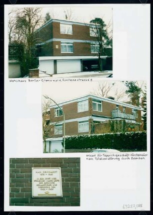 Wohnhaus Fontanestraße 8, Berlin-Grunewald: Ansichten und Detail