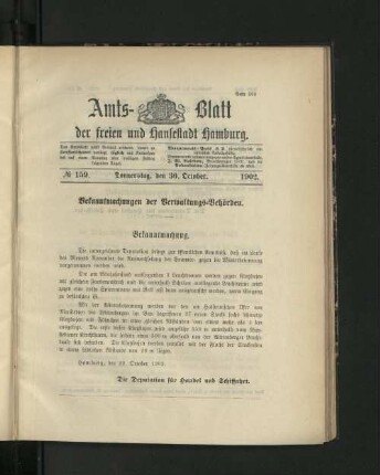 No. 159. 30. Oktober. 1902.