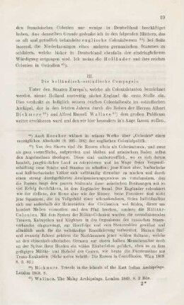 III. Die holländisch-ostindische Compagnie