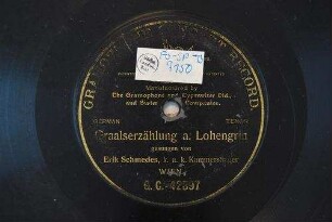 Graalserzählung a. Lohengrin