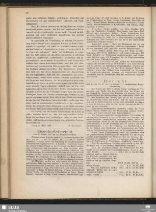 Geschäftsbericht vom 1. Jänner 1867 bis zur Hauptversammlung