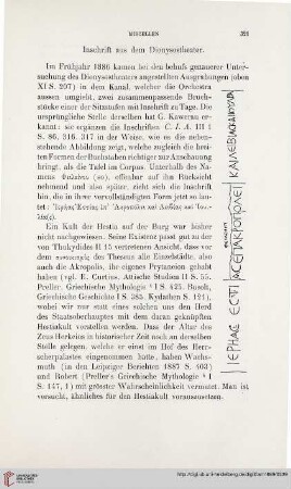 14: Inschrift aus dem Dionysostheater