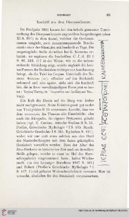 14: Inschrift aus dem Dionysostheater