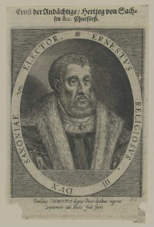 Bildnis des Kurfürsten Ernst von Sachsen