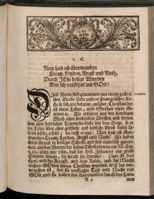 [ Die Grabschrifft eines Erlöseten des Herrn.]