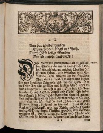 [ Die Grabschrifft eines Erlöseten des Herrn.]