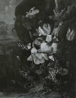 Blumen und Tiere