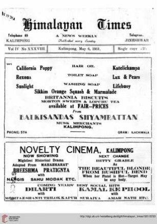 No. XXXVIII (06 May 1951)