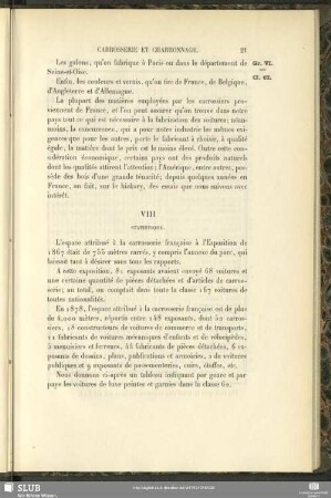 VIII Statistique