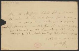 Quittung über Honorar für "Trois Chansons polonaises, Op. 174" und vier weitere Werke
