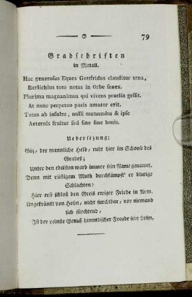 Grabschriften in Metall.