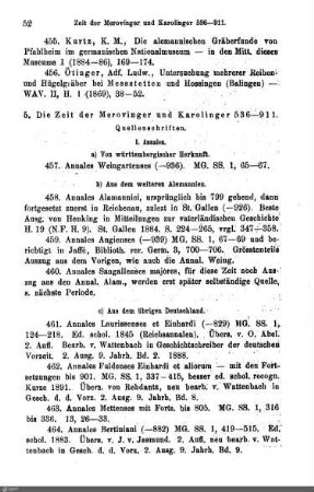 5. Die Zeit der Merovinger und Karolinger 536-911