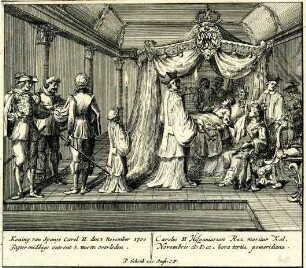 Grafik 'Tod von König Karl II.'