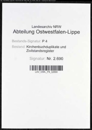 Kirchenbuchduplikate der evangelischen Gemeinde (GHT 1840-1849, GHT 1860-1874). (Gemeinde: Dellwig, evangelische Gemeinde)