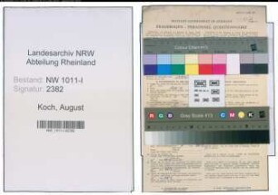 Entnazifizierung August Koch , geb. 02.08.1915 (Polizei)