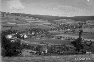 Ortsansicht mit Bahnhof und Schmalzgrubner Straße
