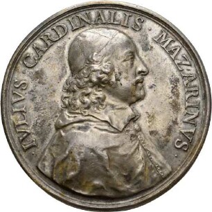 Medaille von Jean Warin auf Kardinal Mazarin und den Pyrenäenfrieden, 1660