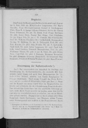Besichtigung der Katharinenkirche.