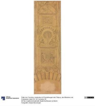 Arabeske mit Darstellungen des Ödipus, des Eteokles und Polyneikes