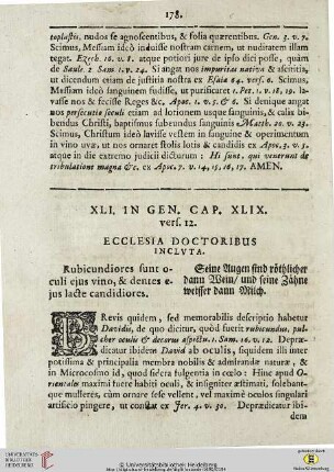 XLI-XLII In Genes. Cap. XLIX, vers. 12