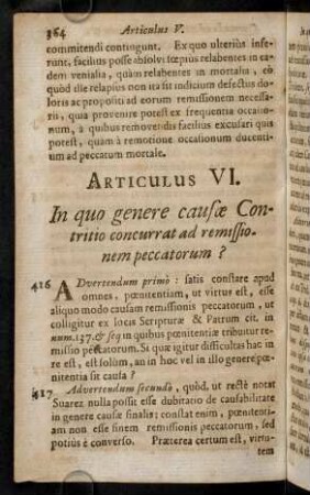 364-374, Advertendum primo: satis constare apud omnes, ...