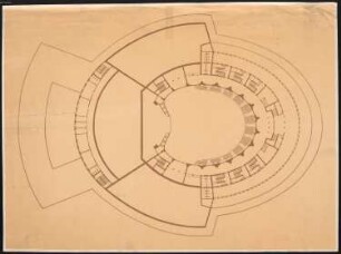 Festspielhaus Salzburg: 3. Projekt, Grundriss 1. Ring 1:200