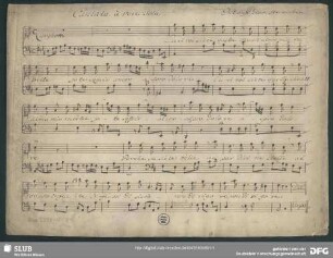 Luci voi siete quelle - Mus.2398-K-1a : S, bc; LorH S184