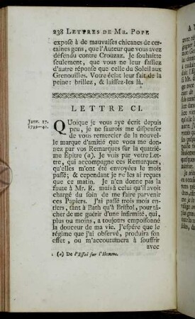 Lettre CI. - Lettre CX.
