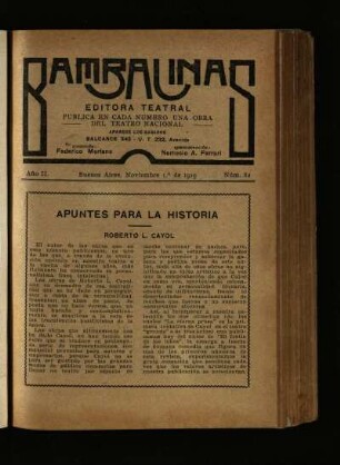 Apuntes para la historia - Roberto L. Cayol