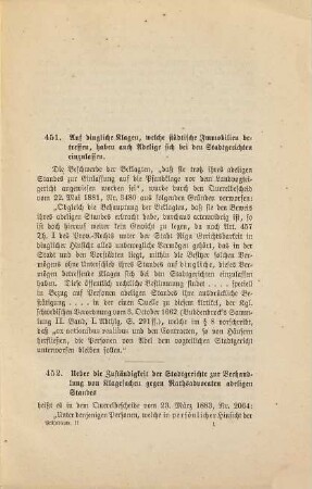 Präjudicate des Rigaschen Raths betreffend den Civil-Proceß, 2. (1881 - 1883)